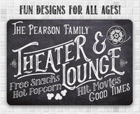 Personalized - Theater and Lounge - Metal Sign