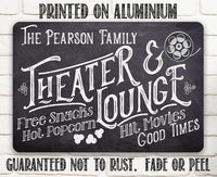 Personalized - Theater and Lounge - Metal Sign