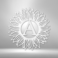 Custom Metal Wall Art - Personalized Sunflower Sign