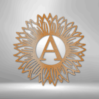 Custom Metal Wall Art - Personalized Sunflower Sign