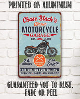 Personalized - Motorcycle Repair Garage - Metal Sign