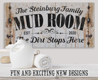 Personalized - Mud Room - Canvas