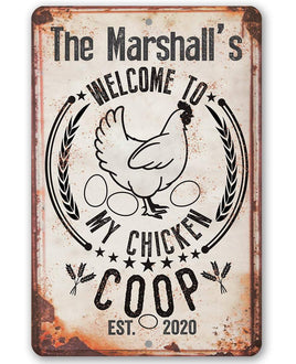 Personalized - My Chicken Coop - Metal Sign