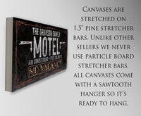 Personalized - No Vacancy Motel - Canvas