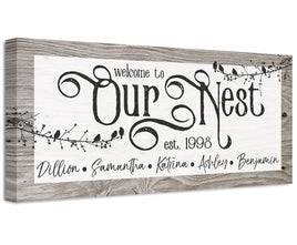 Personalized - Our Nest - Canvas