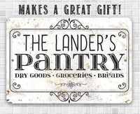 Personalized - Pantry - Metal Sign