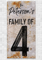 Personalized - Party of 4 - Canvas