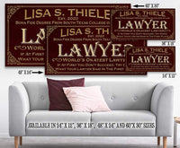 Personalized - Professional Lawyer - Canvas