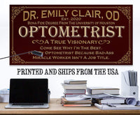 Personalized - Professional Optometrist - Canvas