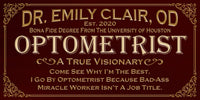 Personalized - Professional Optometrist - Canvas