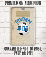 Personalized - Soccer School Locker - Metal Sign