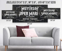 Personalized - Super Market - Canvas