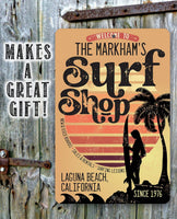 Personalized - Surf Shack - Metal Sign