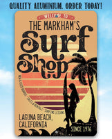 Personalized - Surf Shack - Metal Sign