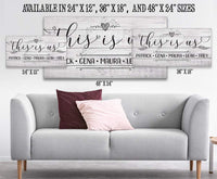 Personalized - This Is Us - Canvas