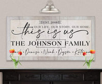 Personalized - This Is Us Our Life - Canvas