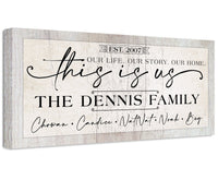 Personalized - This Is Us Our Life - Canvas