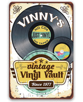 Personalized - Vintage Vinyl Vault - Metal Sign