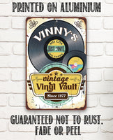 Personalized - Vintage Vinyl Vault - Metal Sign