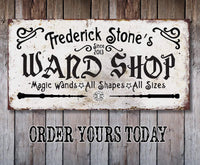 Personalized - Wand Shop - Canvas