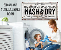 Personalized - Wash And Dry - Canvas
