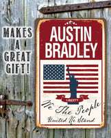 Personalized - We The People - Metal Sign