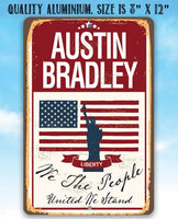 Personalized - We The People - Metal Sign