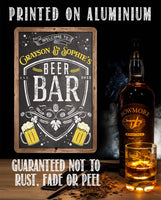 Personalized - Welcome To Beer Bar - Metal Sign