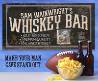 Personalized - Whiskey Bar - Canvas