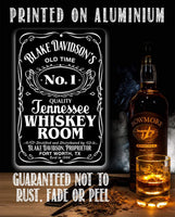 Personalized - Whiskey Room - Metal Sign