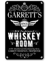 Personalized - Whiskey Room - Metal Sign
