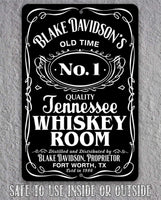 Personalized - Whiskey Room - Metal Sign