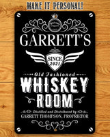 Personalized - Whiskey Room - Metal Sign