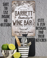 Personalized - Wine Bar - Metal Sign