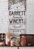 Personalized - Winery Family - Canvas