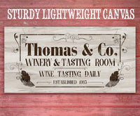 Personalized - Winery Warehouse - Canvas