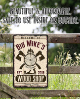 Personalized - Wood Shop Design - Metal Sign
