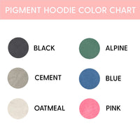 Embroidered PIGMENT Hoodie - MAMA - Outline