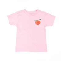 Pocket Fruit (Front) w/ Group of Smiley Fruit (Back) - Child Tee