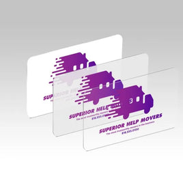 20PT-Clear Plastic Business Cards