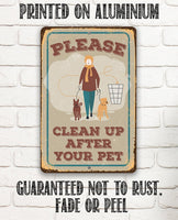 Please Clean Up After Pet - Metal Sign