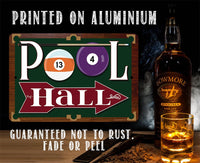Pool Hall - Metal Sign