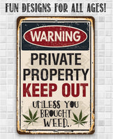 Private Property Keep Out - Metal Sign
