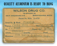 Prohibition Whiskey Prescription - Metal Sign