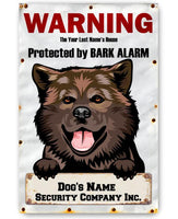Personalized - Property Protected by Dogs - Metal Sign