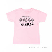 Professional Ice Cream Taste Tester -  Single Cone on Back - Child Tee