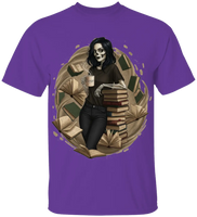 Skeleton Book Girl T-Shirt
