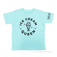 Ice Cream Queen - (Full Size) - Ice Cream Sleeve Detail - Child Tee