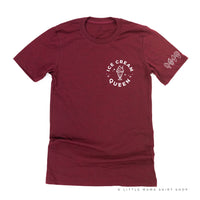 Ice Cream Queen - (Pocket Size) - Ice Cream Sleeve Detail  - Unisex Tee