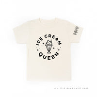 Ice Cream Queen - (Full Size) - Ice Cream Sleeve Detail - Child Tee